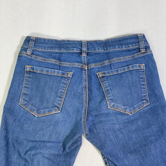Ann Taylor LOFT jeans Modern Crop women's size 28/6 ink blue colour straight leg - Picture 4 of 14